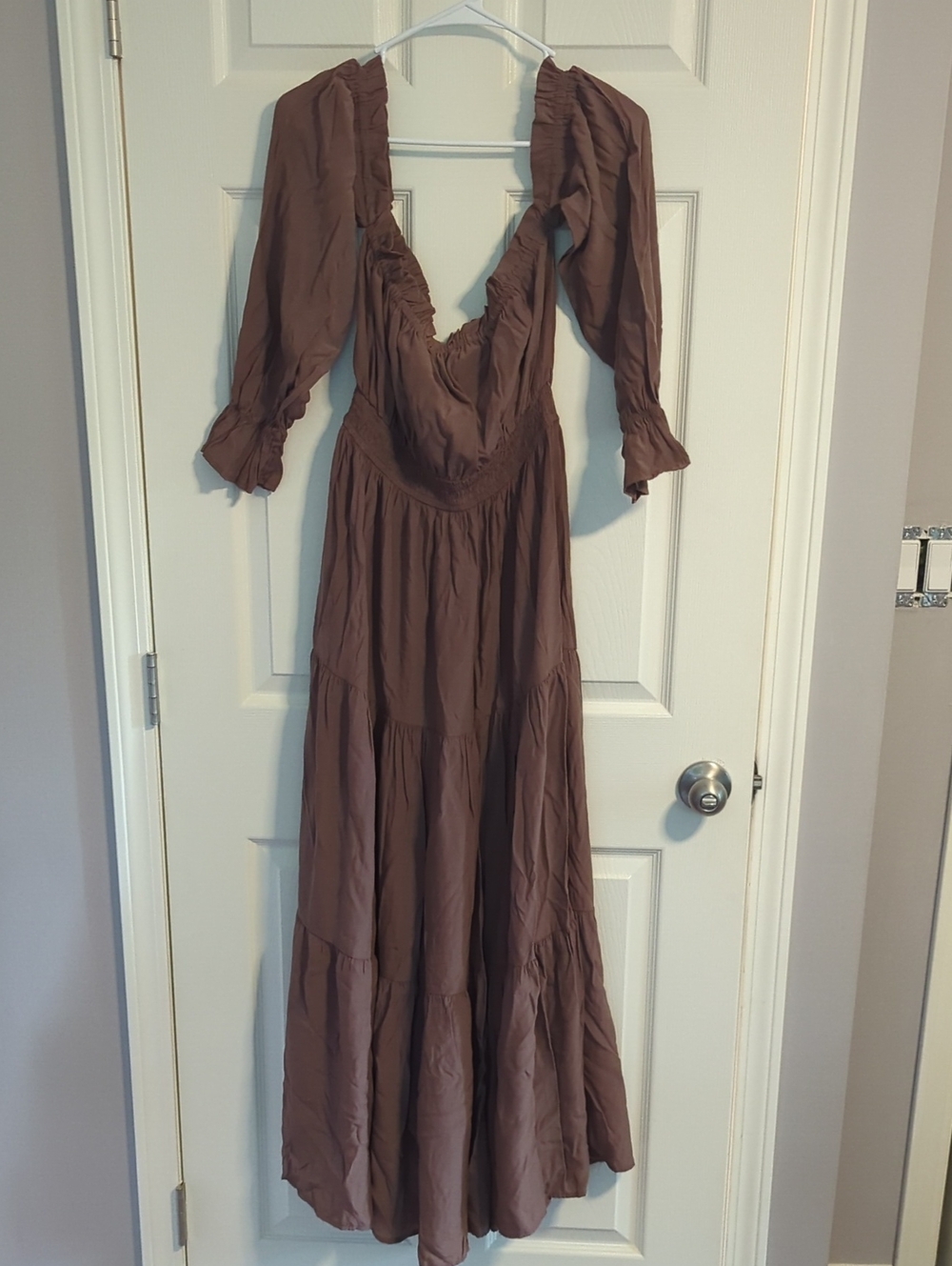 ZESICA Womens Fall Long Sleeve Boho Off Shoulder Maxi Dresses